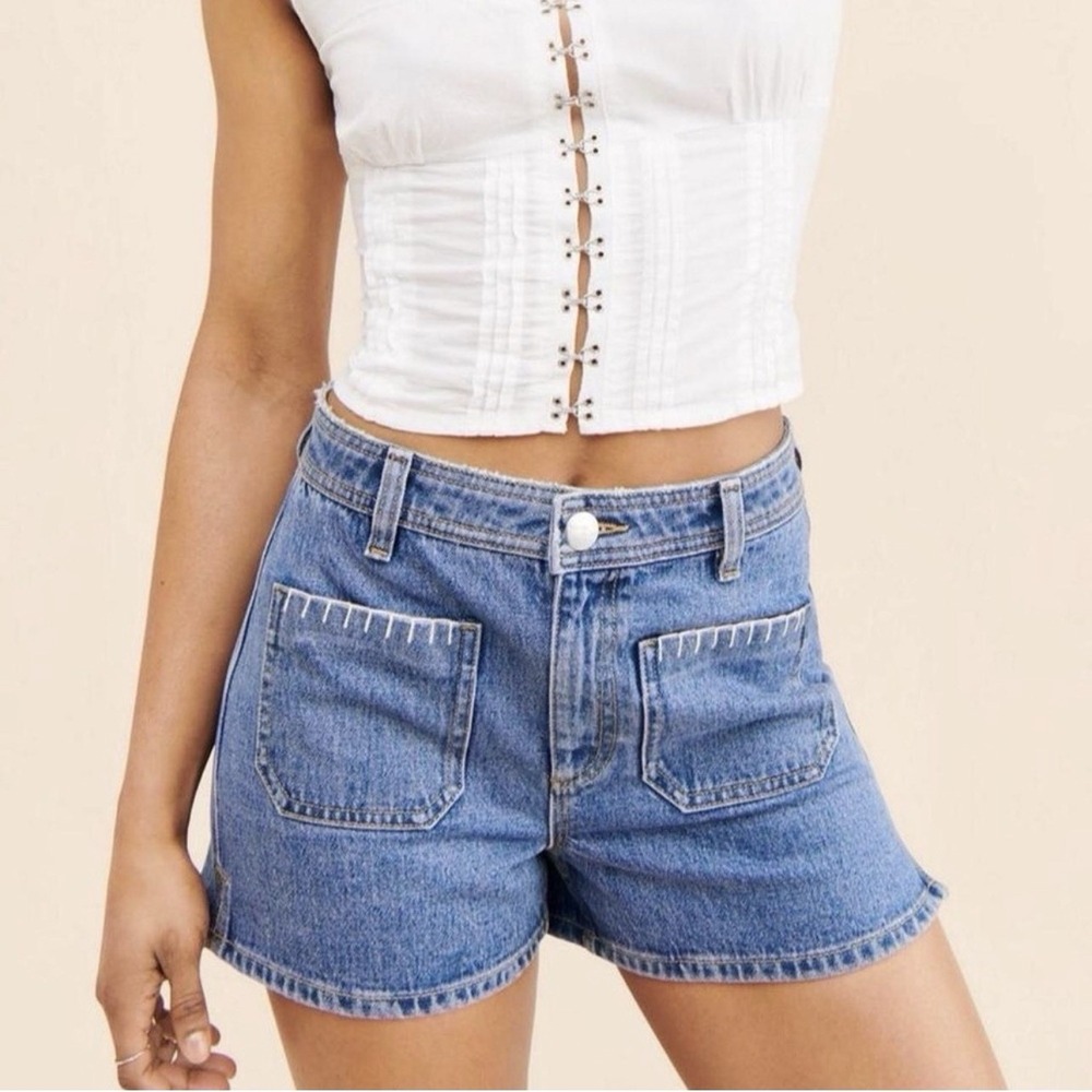 Women’s Blue Denim Jean Shorts